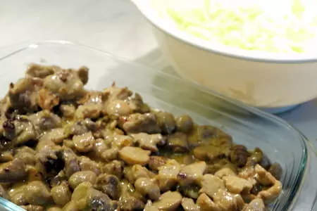 Сливочная мясная поджарка под хрустящей картофельной корочкой: шаг 5