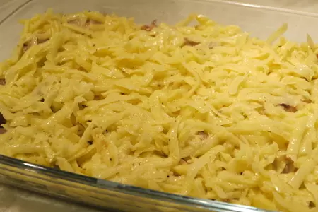 Сливочная мясная поджарка под хрустящей картофельной корочкой: шаг 6