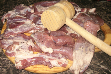 Шашлычок домашний из цуккини, обернутые в свинину под томатно-чесночным соусом: шаг 1