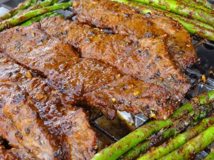 Мясо и спаржа с рисом: шаг 5