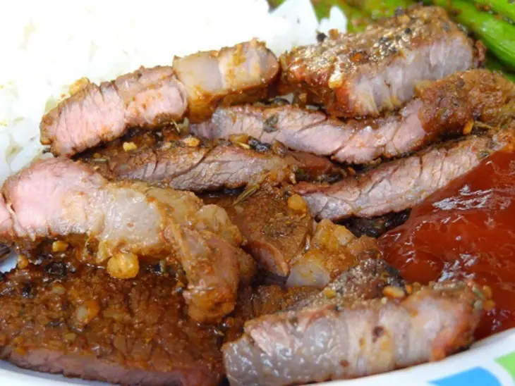 Мясо и спаржа с рисом: шаг 7