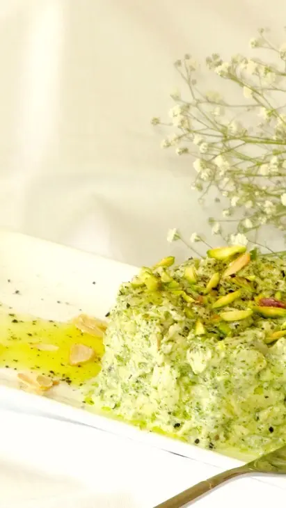 Порционный салат из куриной грудки и запеченых баклажанов: шаг 2