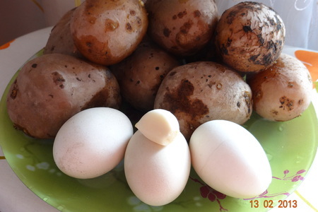 Зразы картофельные с белыми грибами и яйцом: шаг 2