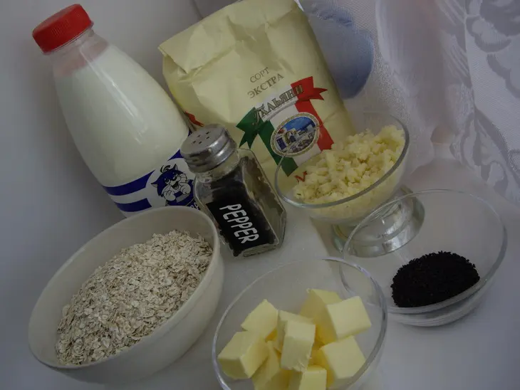 Овсяные палочки с сыром: шаг 1