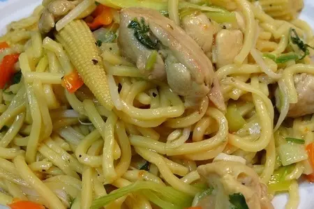 Лапша с курицей и овощами: шаг 8