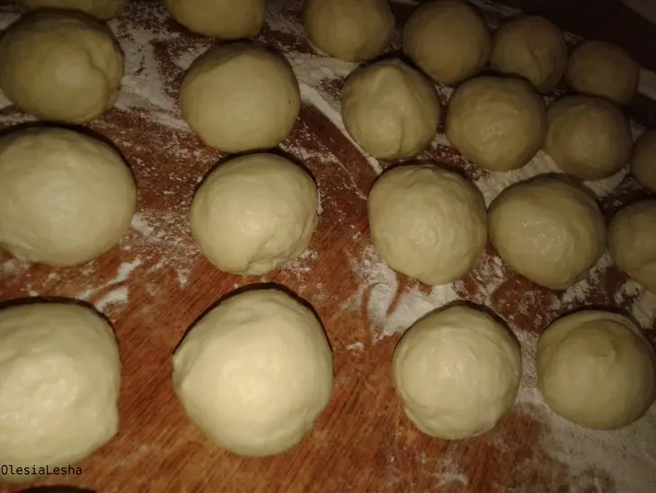 Пирожки из хрущевского теста...с двумя начинками))): шаг 12