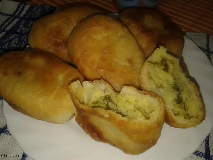 Пирожки из хрущевского теста...с двумя начинками))): шаг 20