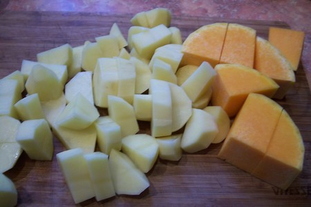 Ньокки из тыквы и картофеля с сырным соусом: шаг 2