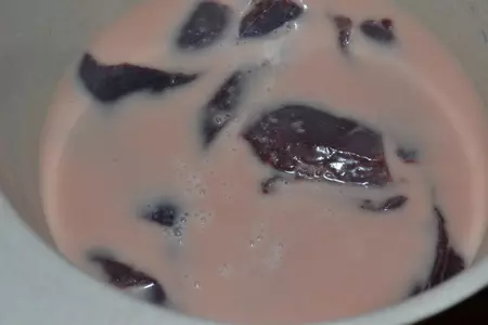 Литовская печеночная колбаса с лесными грибами фм "колбаска": шаг 1