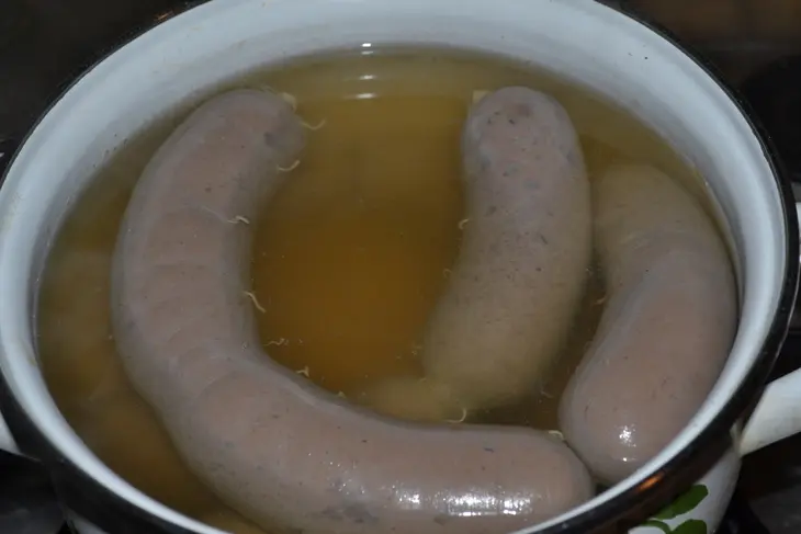 Литовская печеночная колбаса с лесными грибами фм "колбаска": шаг 8