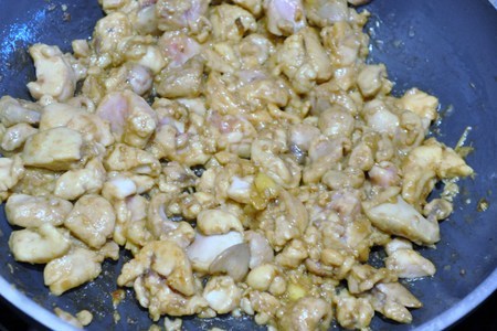 Хибачи (жареный рис )  с молоками в соевом соусе: шаг 9