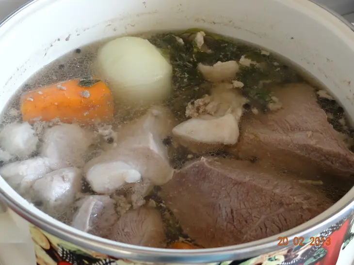 Нежный мясной паштет запеченый: шаг 2