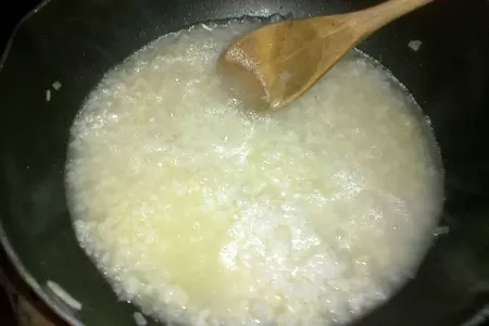 Ризотто с горгонзолой, грушей и грецким орехом: шаг 3
