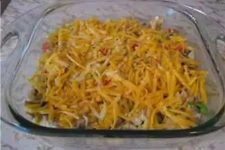 Запеканка из риса с овощами, грибами и куриной грудкой!: шаг 3