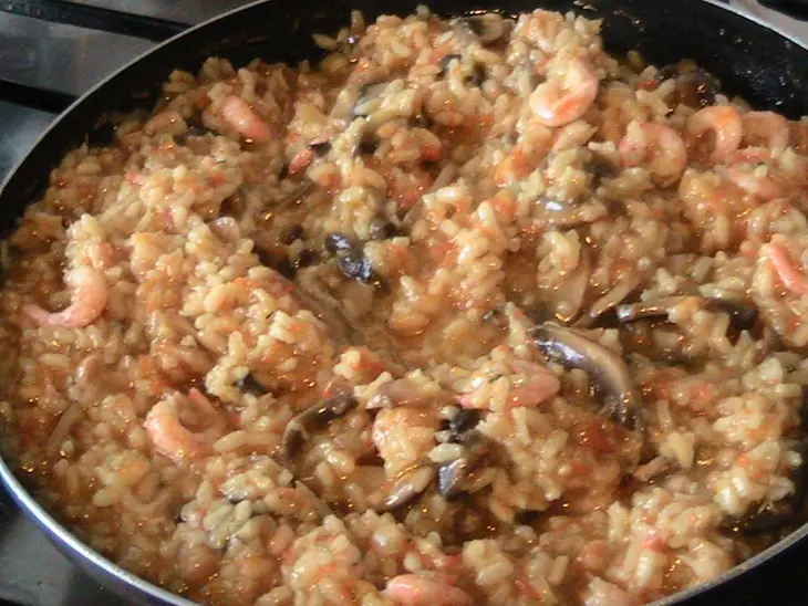 Ризотто с грибами и креветками: шаг 5