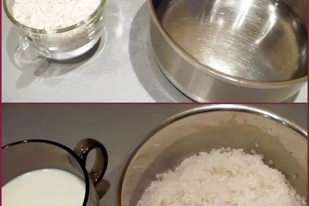Рисовый пудинг с творогом и малиной: шаг 2