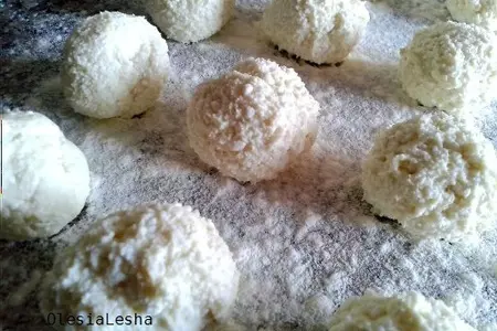 Воздушные сырники...с фетой))): шаг 6