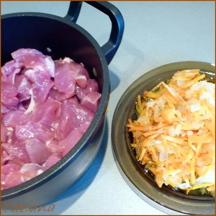 Плов с индейкой и курагой: шаг 4