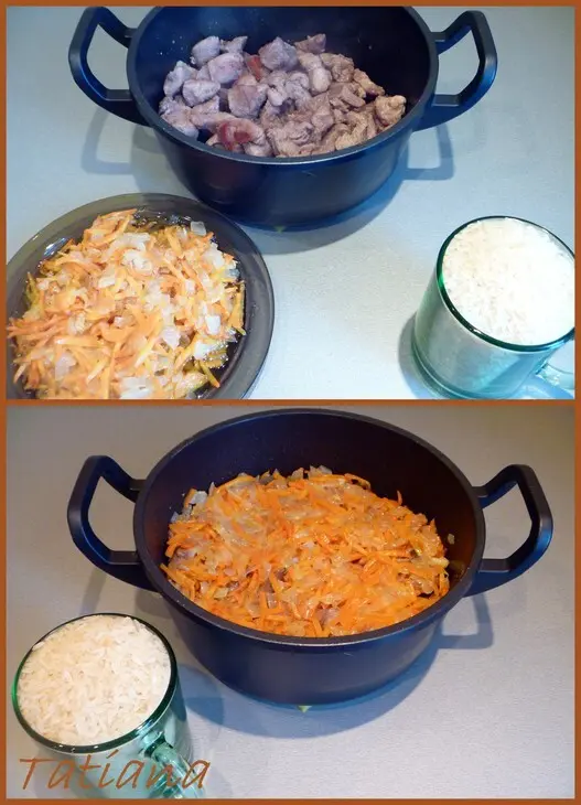 Плов с индейкой и курагой: шаг 5