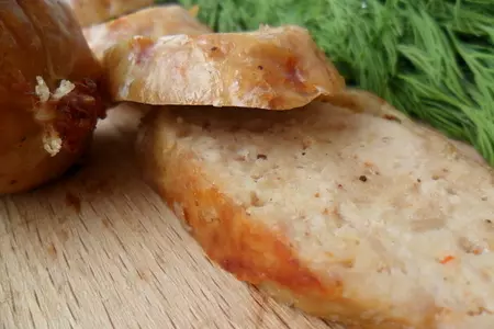 Домашние куриные колбаски: шаг 8