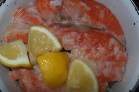 Форель с овощами. дуэль.: шаг 1