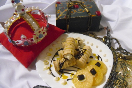 Вафельные трубочки с сливочно-ванильным кремом и шоколадом "любимый десерт императора": шаг 17