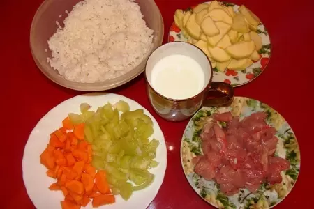 Сливочное рагу с рисом в горшочках: шаг 3