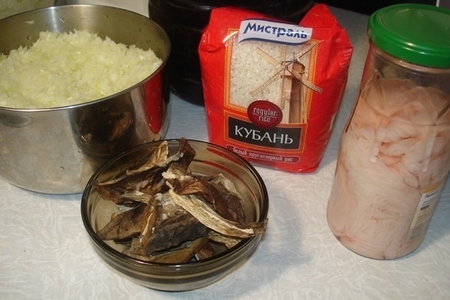 Колбаса кровяная домашняя с грибами и рисом.: шаг 1