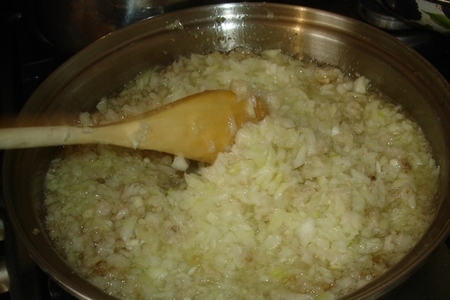 Колбаса кровяная домашняя с грибами и рисом.: шаг 3