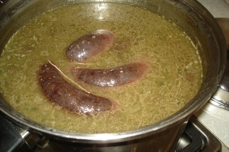 Колбаса кровяная домашняя с грибами и рисом.: шаг 8