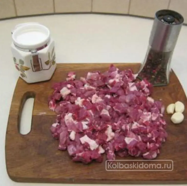 Колбаса из свинины и говядины: шаг 4