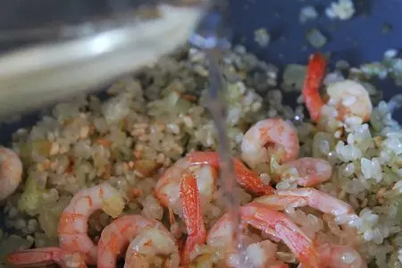Яблочное ризотто с креветками: шаг 5