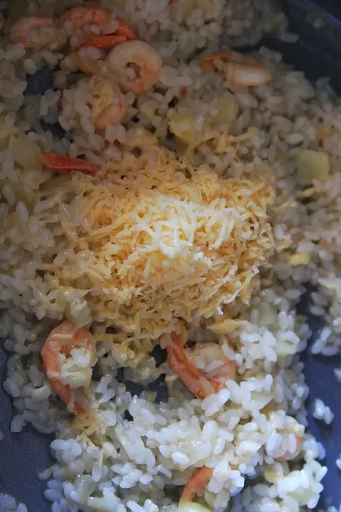 Яблочное ризотто с креветками: шаг 8