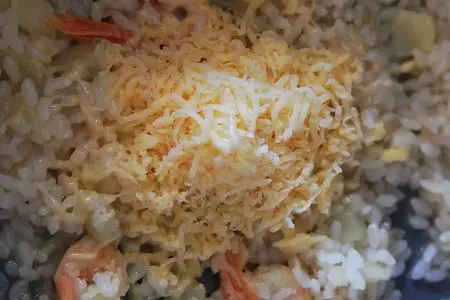 Яблочное ризотто с креветками: шаг 8