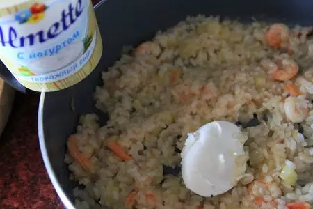 Яблочное ризотто с креветками: шаг 9