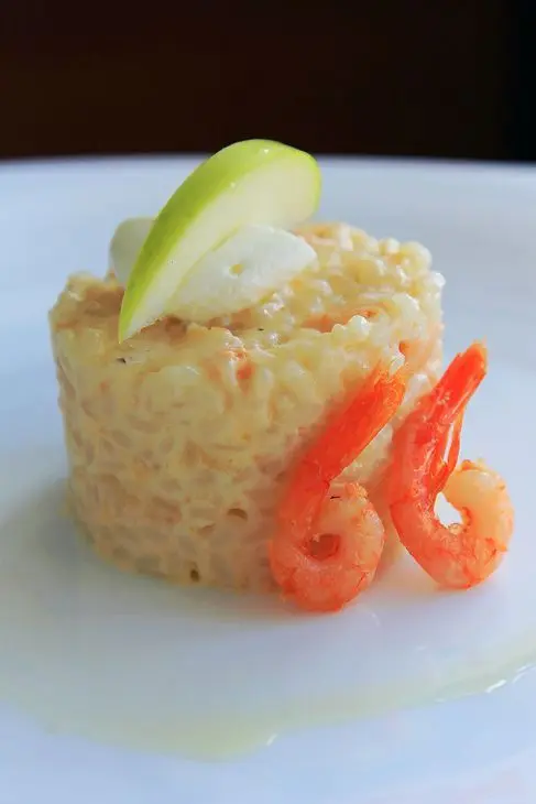 Яблочное ризотто с креветками: шаг 10