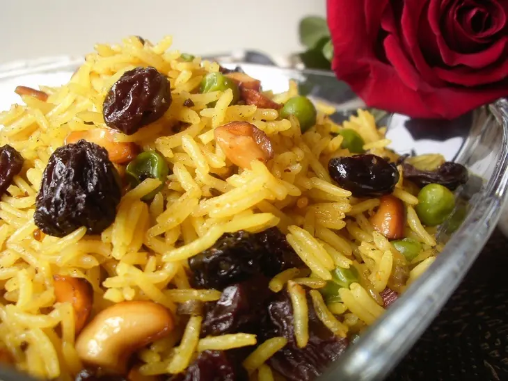 Ореховый плов с горошком и банановой райтой.: шаг 12