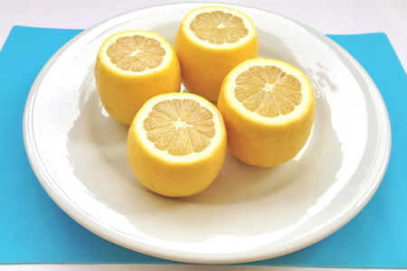Лимоны с салатом из тунца.  limoni ripieni al tonno: шаг 7