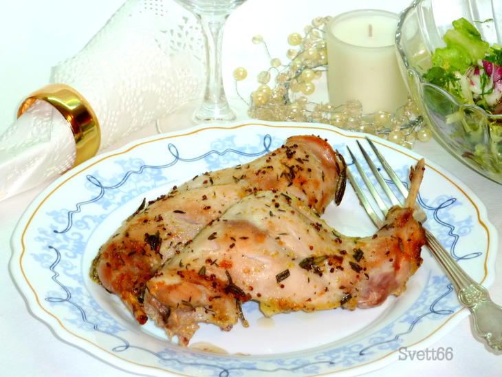 Кролик запеченный (диетический рецепт для романтического ужина): шаг 7
