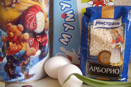 Рисовое мороженое с кокосово- фруктовым гарниром: шаг 1