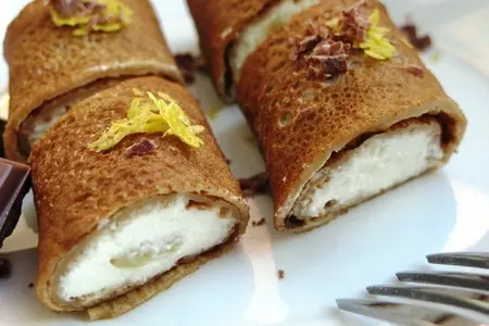 Блинные каннелони с "пьяной" грушей: шаг 6