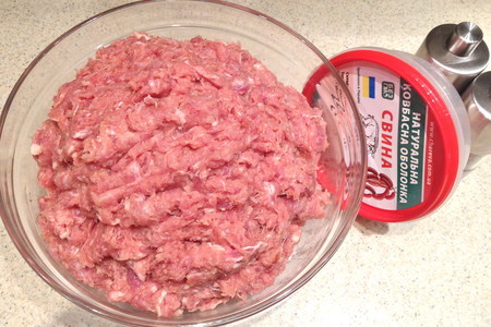 Домашние свиные колбаски с тушеной капустой: шаг 2