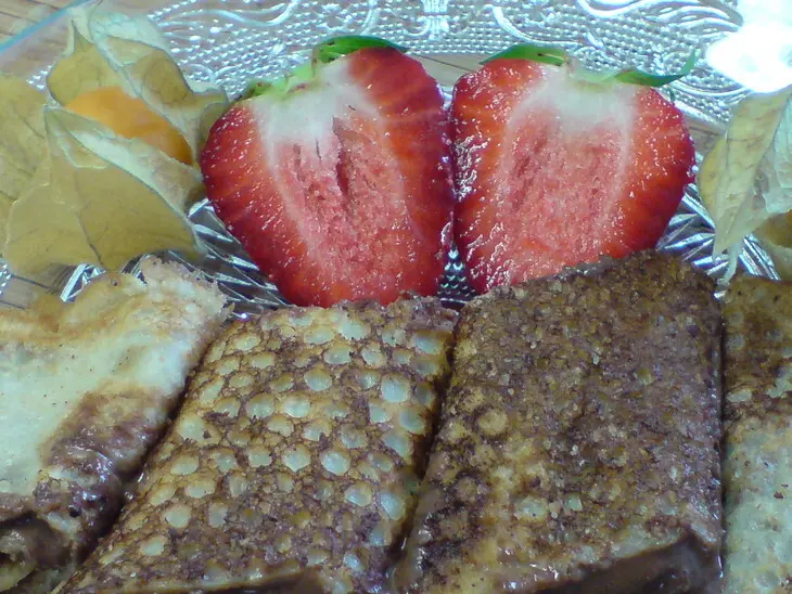 Блинчики с миндалевым припёком и шоколадно-миндальным кремом/масленица!: шаг 6