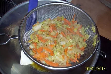 Рисовые блинчики с овощной начинкой в кляре.frülingsrollen.: шаг 2