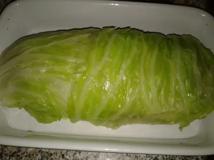 "голубец"...мясной рулет под нежным сливочным соусом))): шаг 5