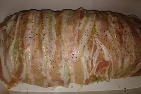 "голубец"...мясной рулет под нежным сливочным соусом))): шаг 6