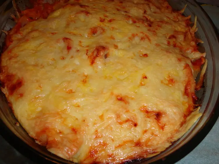 Конкильони со свининой запеченые под сыром: шаг 5