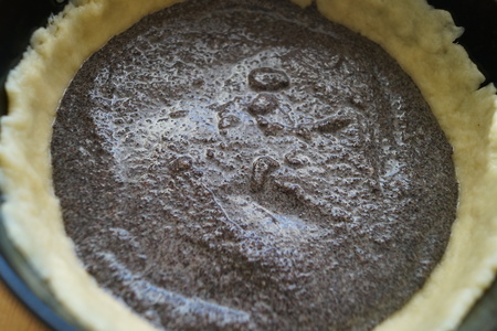Творожный пирог с маковой начинкой и песочной основой: шаг 9