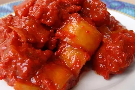 Вяленый дайкон по корейски: шаг 7
