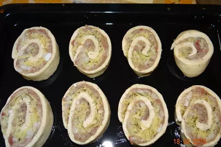 Мясные мини-рулетики под овощным соусом: шаг 3